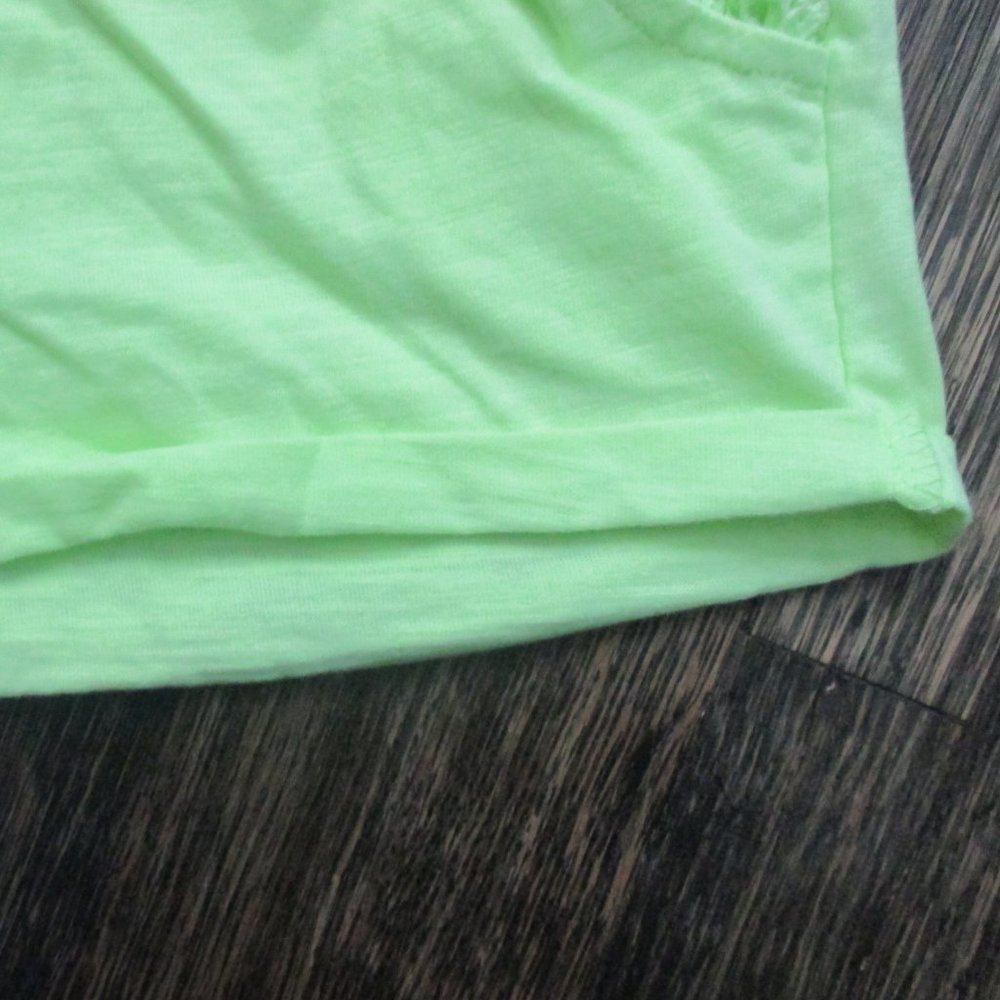 NEW ZARA BABY GIRL NEON YELLOW LACE CUFF SHORTS - Picture 6 of 7